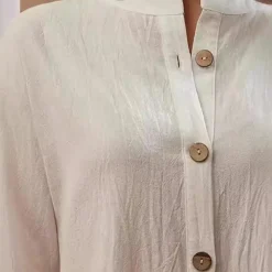 Jurken & Jumpsuits Dames*Doina - Stijlvolle lange damesjurk voor de zomer Wit