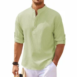 Broeken Heren*DOMINIK - Stijlvol casual zomer overhemd