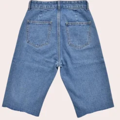 Broeken & Rokken Dames*Dora - Casual Dames High Waist Zomerse Korte Broek Blauw