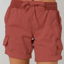 Broeken & Rokken Dames*Dorthea - Zomerse damesshort met hoge taille