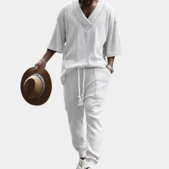 Sets Heren*Duran - Gebreide herenset tweedelig voor de zomer