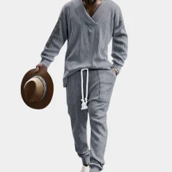 Sets Heren*Duran - Gebreide herenset tweedelig voor de zomer