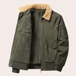 Jassen Heren*Eberly - Luchtige zomer heren bomberjack met meerdere zakken