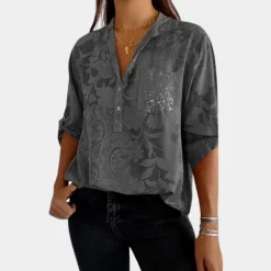 Blazers & Blouses Dames*Edith - Zomerse blouse met verstelbare mouwen voor dames