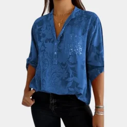 Blazers & Blouses Dames*Edith - Zomerse blouse met verstelbare mouwen voor dames