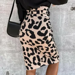 Broeken & Rokken Dames*EHLEYR - Zomerse rok met print Luipaard