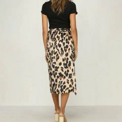 Broeken & Rokken Dames*EHLEYR - Zomerse rok met print Luipaard