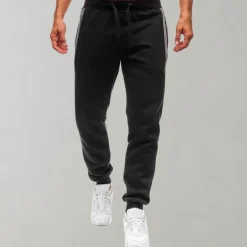 Broeken Heren*EILO - Zomerse joggingbroek met ritszakken Zwart