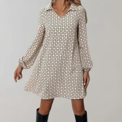 Jurken & Jumpsuits Dames*Eira - Damesjurk met lange mouwen voor de zomer