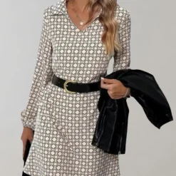 Jurken & Jumpsuits Dames*Eira - Damesjurk met lange mouwen voor de zomer