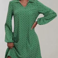 Jurken & Jumpsuits Dames*Eira - Damesjurk met lange mouwen voor de zomer