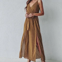 Jurken & Jumpsuits Dames*EIRINI - Zomerse maxi-jurk met split