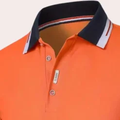 Shirts Heren*Elegant herenpoloshirt voor de zomer Oranje
