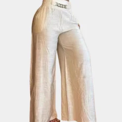 Broeken & Rokken Dames*Elegante damesbroek met wijde pijpen voor de zomer