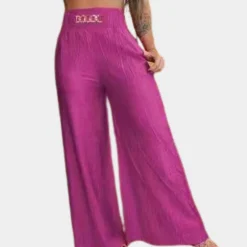 Broeken & Rokken Dames*Elegante damesbroek met wijde pijpen voor de zomer