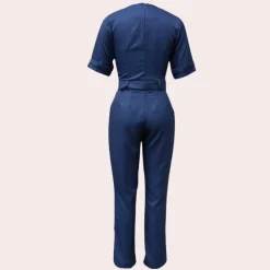 Jurken & Jumpsuits Dames*Elegante damesjumpsuit met v-hals voor de zomer