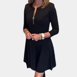 Jurken & Jumpsuits Dames*Elegante damesjurk met rits voor de zomer