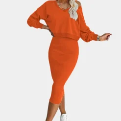 Jurken & Jumpsuits Dames*Elegante damesjurk met trui voor de zomer