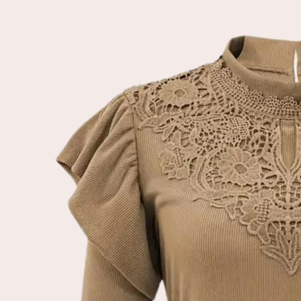 Topjes & Shirts Dames*Elegante damesshirt met lange mouwen voor de zomer