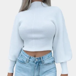 Truien & Vesten Dames*Elegante damestrui met lange mouwen voor de zomer