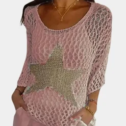 Truien & Vesten Dames*Elegante gebreide damestrui voor de zomer