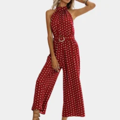 Jurken & Jumpsuits Dames*Elegante halternek jumpsuit voor dames - Perfect voor de zomer