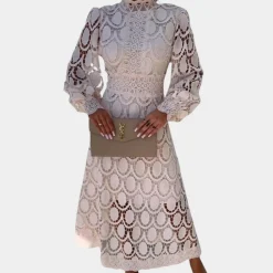 Jurken & Jumpsuits Dames*Elegante kanten zomerjurk voor dames