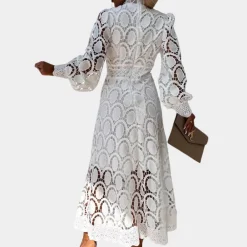 Jurken & Jumpsuits Dames*Elegante kanten zomerjurk voor dames