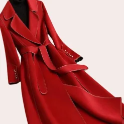 Jassen Dames*Elegante lange damesjas voor de zomer