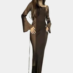 Jurken & Jumpsuits Dames*Elegante lange damesjurk voor de zomer