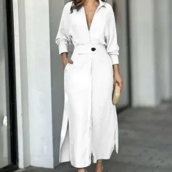 Jurken & Jumpsuits Dames*Elegante lange zomerjurk voor dames