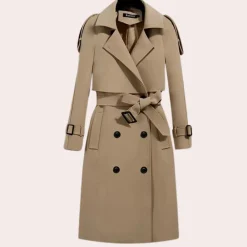 Jassen Dames*Elegante lange zomertrenchcoat voor dames