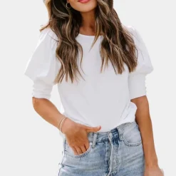 Blazers & Blouses Dames*Elegante losse zomerblouse voor dames