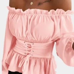 Blazers & Blouses Dames*Elegante off shoulder zomerblouse voor dames