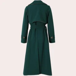 Jassen Dames*Elegante zomer trenchcoat voor dames Groen