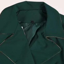 Jassen Dames*Elegante zomer trenchcoat voor dames Groen