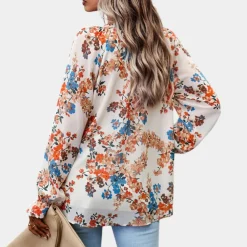 Blazers & Blouses Dames*Elegante zomerse gebloemde damesblouse