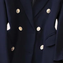 Jassen Dames*Elegante zomertrenchcoat voor dames Marineblauw