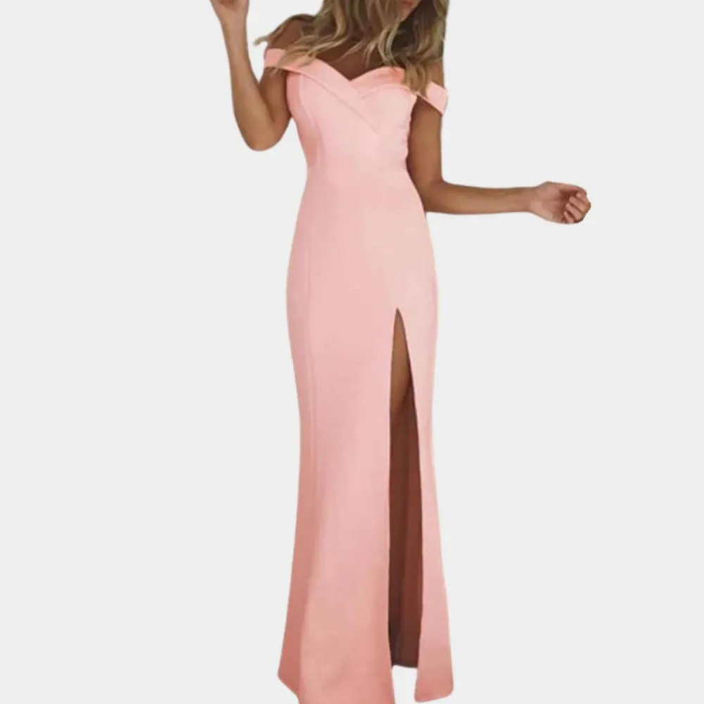 Jurken & Jumpsuits Dames*Elena - Elegante off-shoulder zomerjurk voor vrouwen