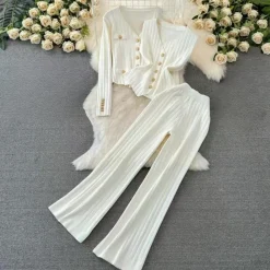 Sets Dames*Elene - Elegante Dames Knit Set voor de Zomer