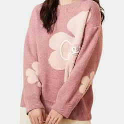 Truien & Vesten Dames*ELISABETTA - Modieuze Zomerse Trui voor Dames Roze