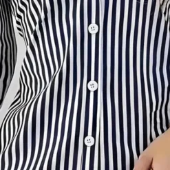 Topjes & Shirts Dames*Elisaveta - Elegant get zomer overhemd voor dames Streep