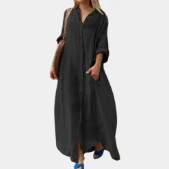 Jurken & Jumpsuits Dames*Elka - Zomerse casual maxi-jurk voor dames