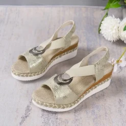 Damesschoenen*ELLA - Stijlvolle zomersandalen voor vrouwen Wit