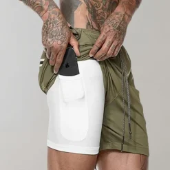 Broeken Heren*Elliot - 2-in-1 fitness herenshort voor de zomer