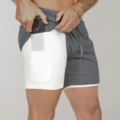 Broeken Heren*Elliot - 2-in-1 fitness herenshort voor de zomer