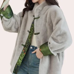 Jassen Dames*ELMIRA - Stijlvolle Warme Jas voor Dames