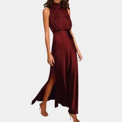 Jurken & Jumpsuits Dames*Elodie - Elegante damesjurk met split voor de zomer