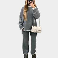 Sets Dames*Eloisa - Gebreide dames tweedelige zomerset