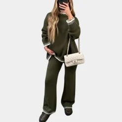 Sets Dames*Eloisa - Gebreide dames tweedelige zomerset